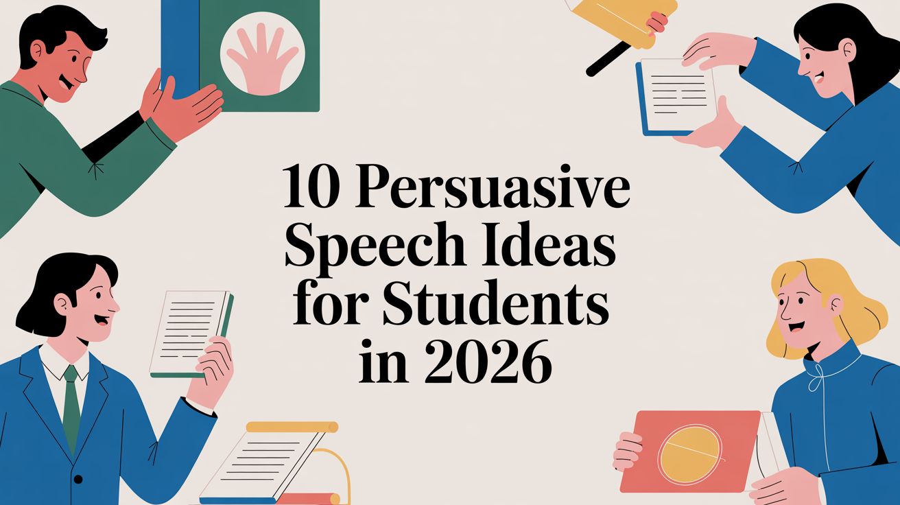 10 Persuasive Speech Ideas for Students