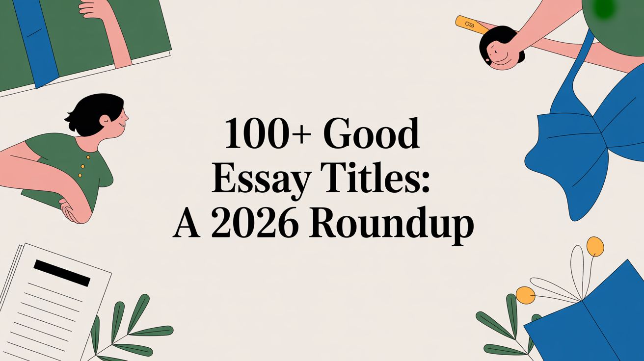 100+ Good Essay Titles: A 2026 Roundup