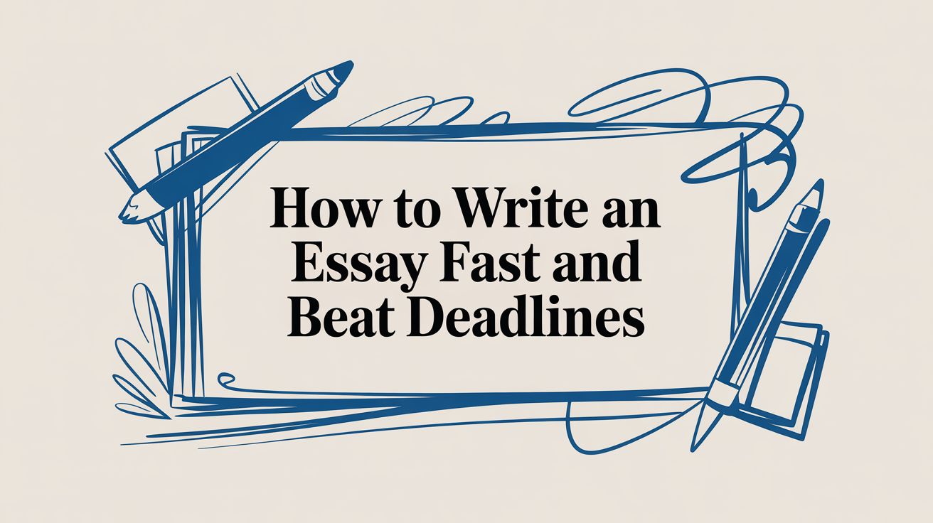 How to Write an Essay Fast and Beat Deadlines