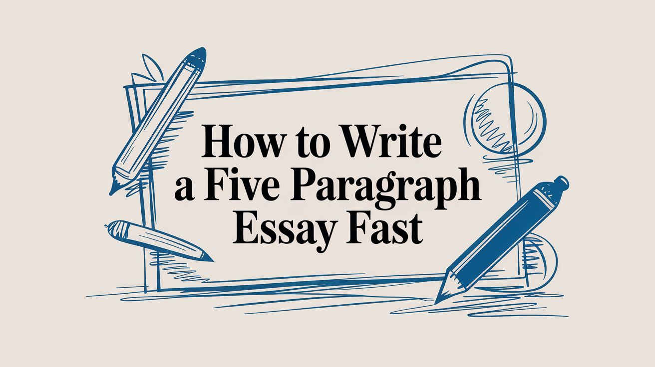 How to Write a Five Paragraph Essay Fast