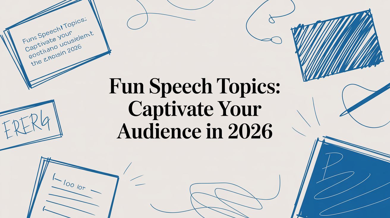 Fun Speech Topics: Captivate Your Audience in 2026