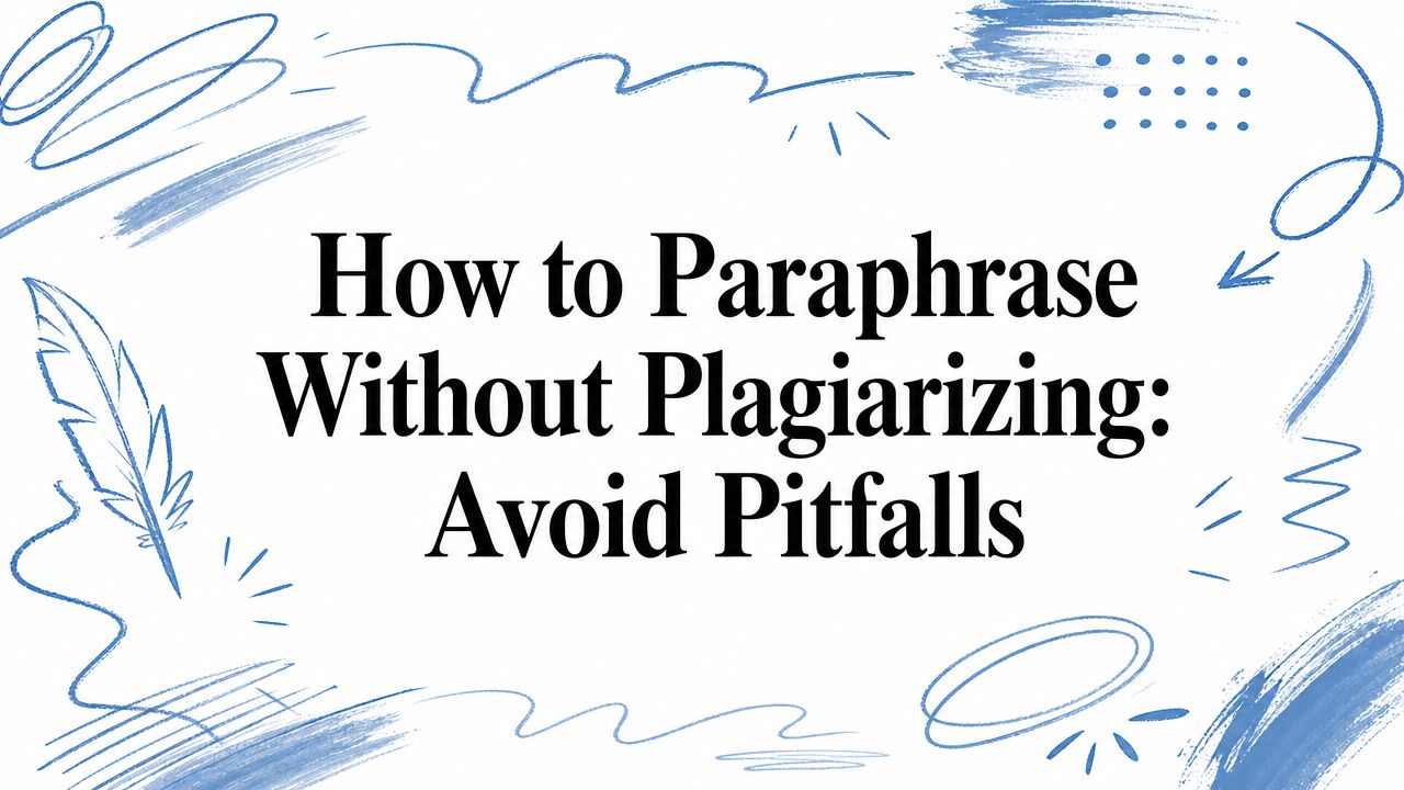 How to Paraphrase Without Plagiarizing: Avoid Pitfalls