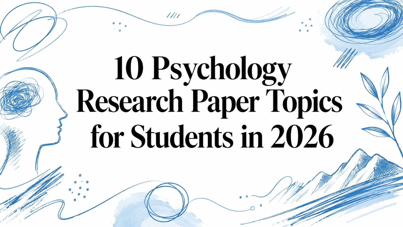 10 Psychology Research Paper Topics for Students in 2026