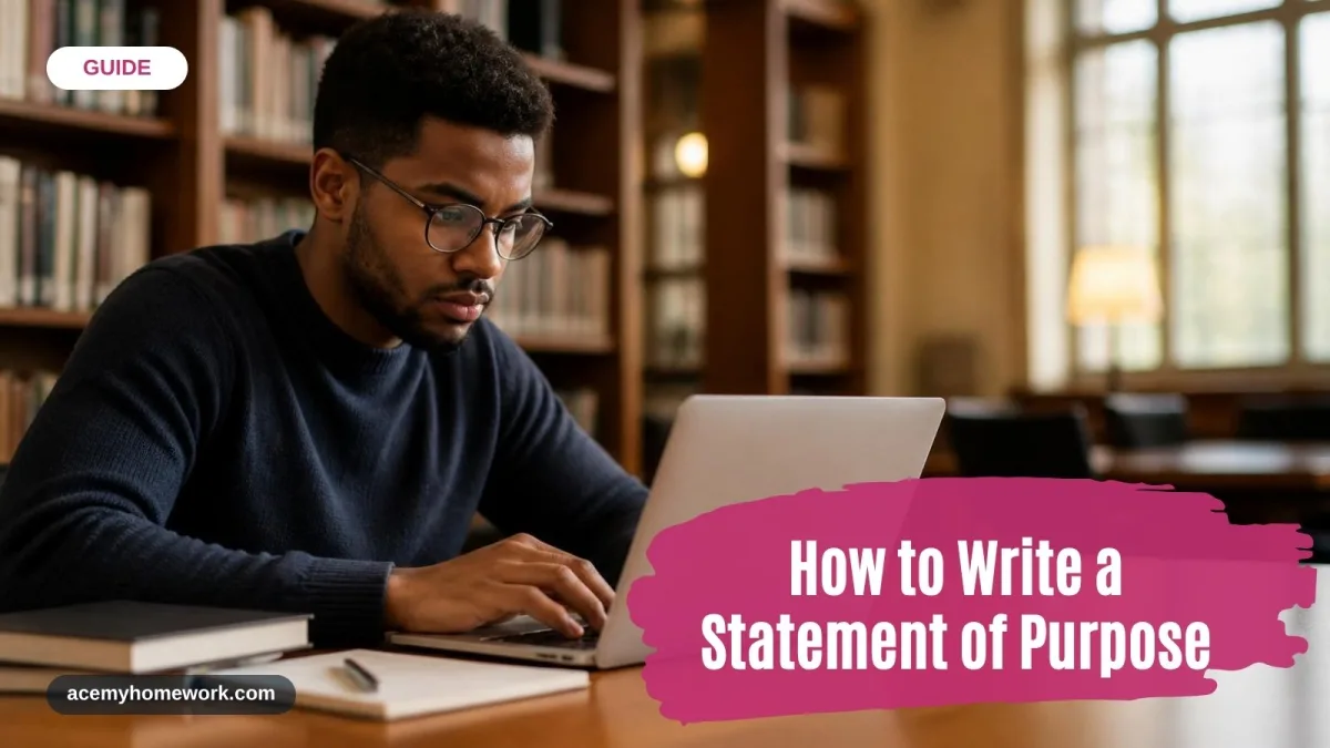 How to Write a Statement of Purpose for Graduate School