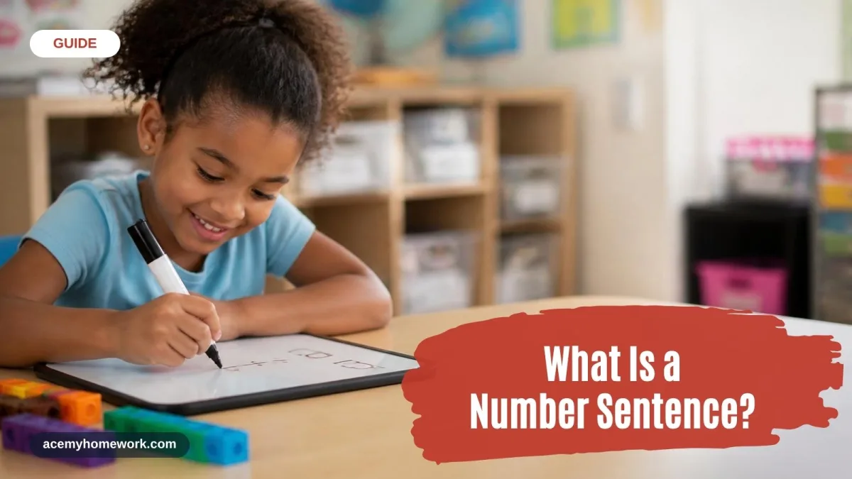 What Is a Number Sentence? Definition and Examples