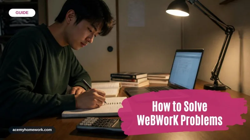 How to Solve WeBWorK Problems: A Step-by-Step Study Guide