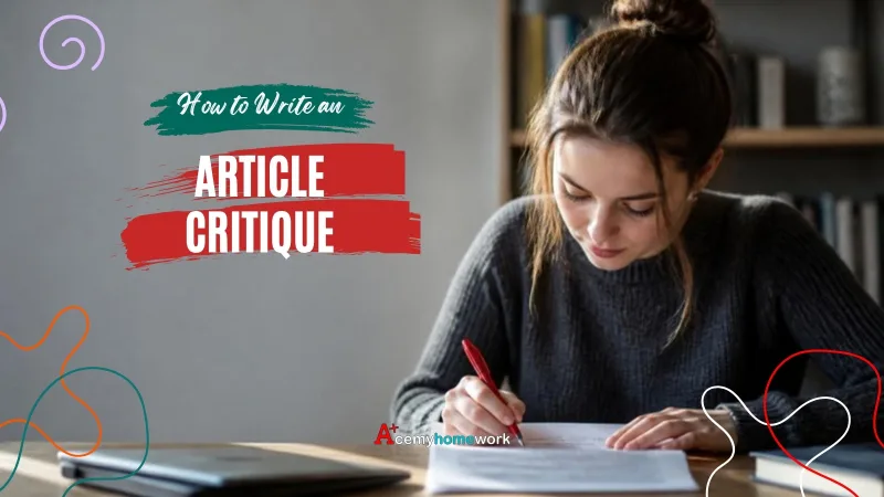 How to Write an Article Critique: Format and Example