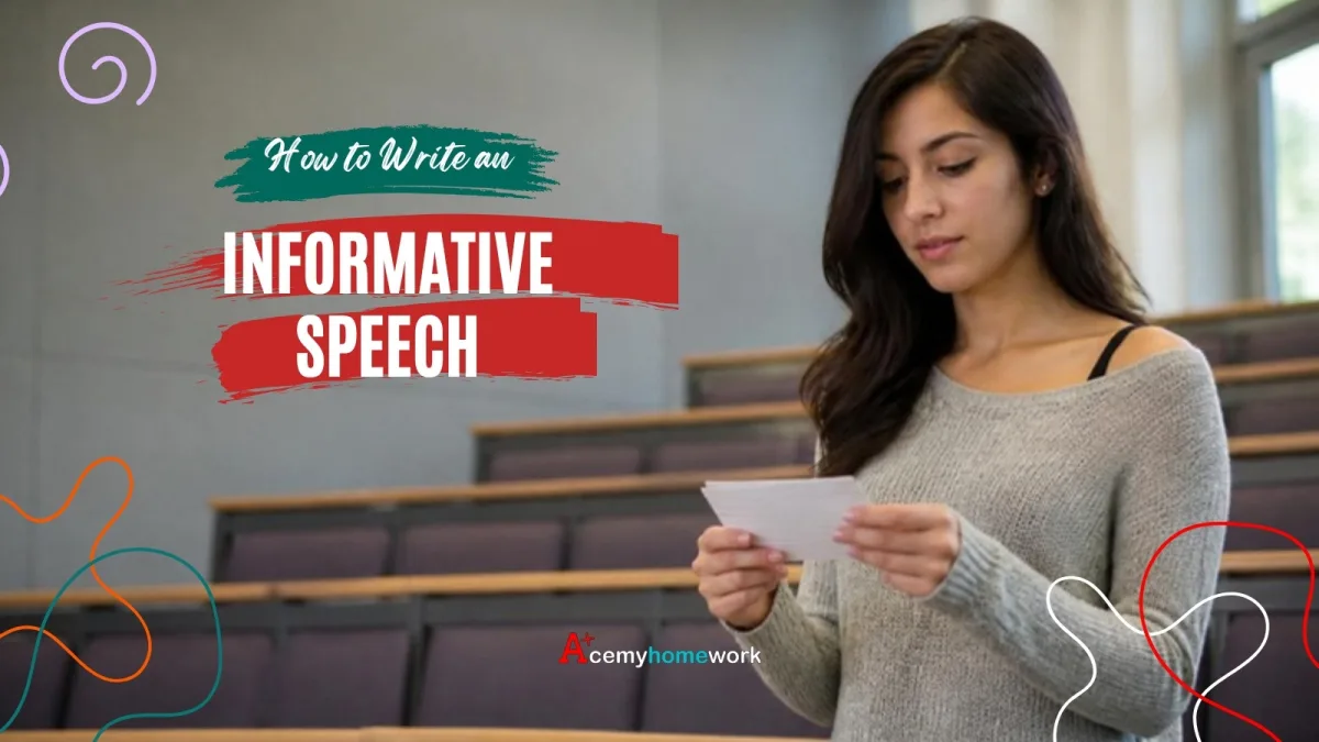 How to Write an Informative Speech: Outline and Example