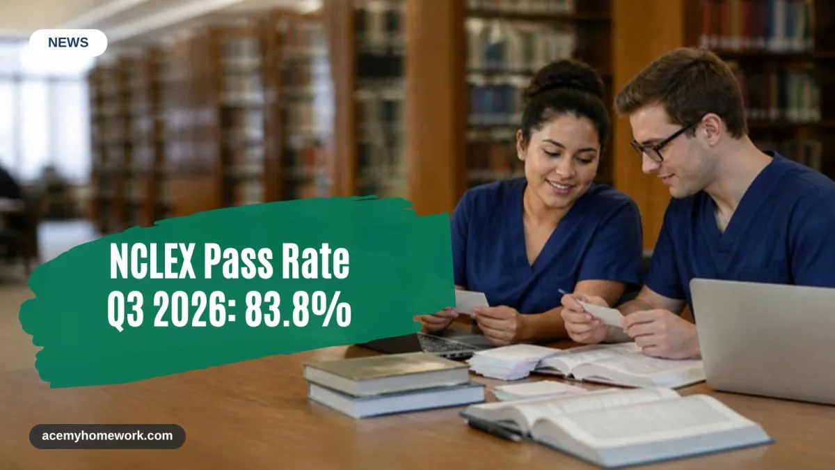 NCLEX Pass Rate Slipped to 83.8% in Summer 2026 After Spring Rebound, NCSBN Data Shows