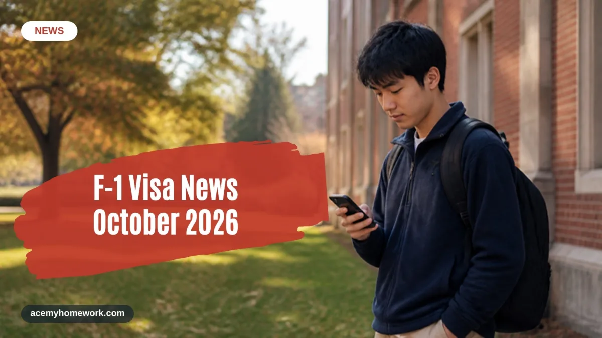 F1 Visa News October 2026: What Changed for International Students